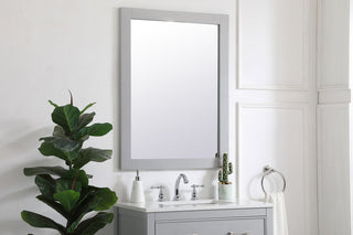 Aqua rectangle vanity mirror 27 inch in Grey