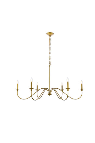 Rohan 48 inch chandelier in brass