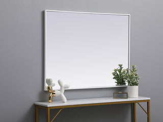 Metal frame rectangle mirror 30 inch x 40 inch in White