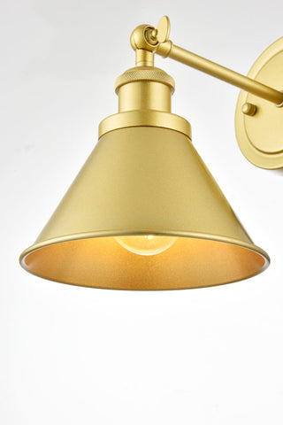 Blaise 1 light Brass plug in wall sconce