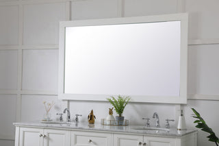 Aqua rectangle vanity mirror 60 inch in White