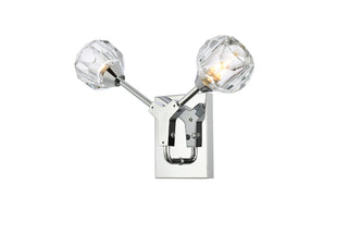 Zayne 2 Light Wall Sconce in Chrome