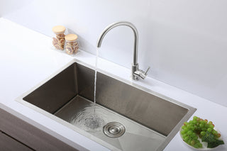 Finn Single Handle Kitchen Faucet in Brushed Nickel