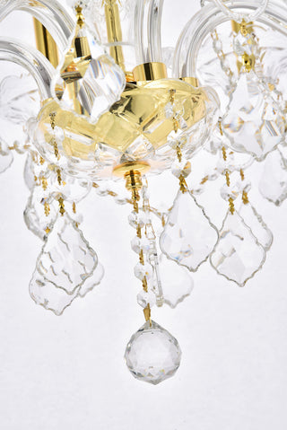 Verona 6 light Gold Chandelier Clear Royal Cut Crystal