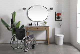 42 Inch ADA Compliant Bathroom Vanity In Natural Oak