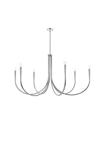 Layne 55 inch chandelier in Chrome