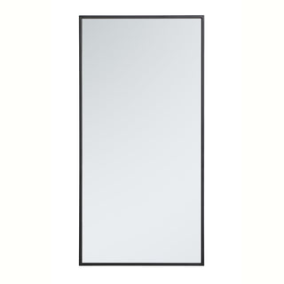 Metal frame rectangle mirror 18 inch in Black