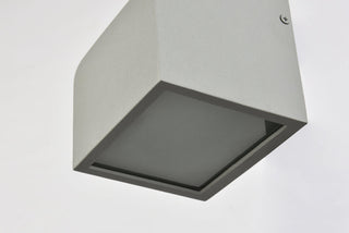 Raine Integrated LED wall sconce in silver