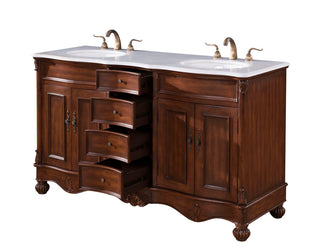 60 In. Double Bathroom Vanity