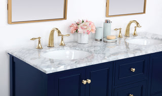 60 inch Single bathroom vanity in Blue