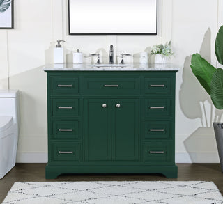 42 inch Single bathroom vanity in green