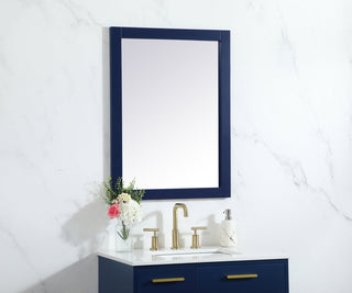 Aqua vanity mirror 24x32 inch in blue