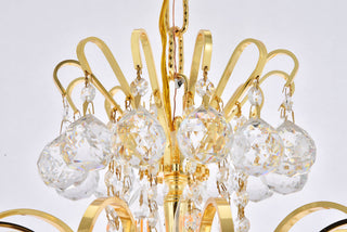 Toureg 15 light Gold Chandelier Clear Royal Cut Crystal