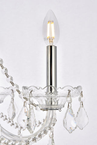 Verona 6 light Chrome Chandelier Clear Royal Cut Crystal