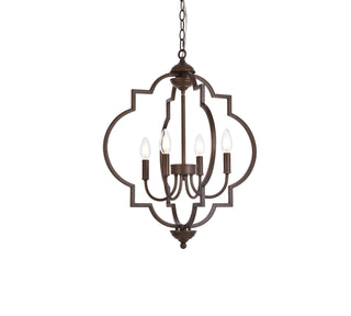 Sandara 4 lights pendant in weathered oak