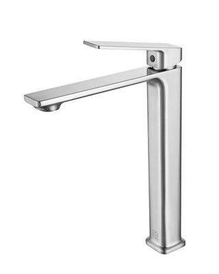 Lena Single Hole Single Handle Bathroom Faucet in Brushed Nickel