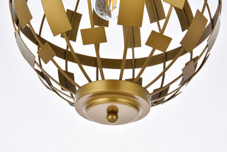 Levante 1 light pendant in brass