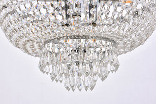 Century 12 light Chrome Chandelier Clear Royal Cut Crystal