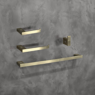 Sofia 4-Piece Bathroom Hardware Set in Brushed Gold