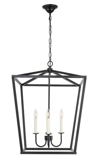 Maddox 4 light Black pendant