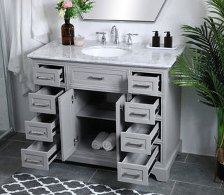 42 in. Single Bathroom Vanity set in light grey