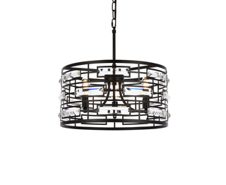 Kennedy 16.5 inch pendant in black