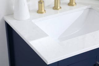 24 inch Single Bathroom Vanity in Blue