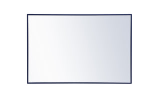 Metal frame rectangle mirror 28x 42 inch in Blue