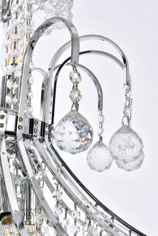 Toureg 15 light Chrome Chandelier Clear Royal Cut Crystal