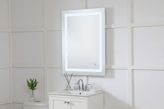 Helios 27in x 36in Hardwired LED mirror with touch sensor and color changing temperature 3000K/4200K/6400K