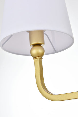 Colson 2 light Brass and Clear Bath Sconce