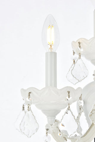 Maria Theresa 3 light white Wall Sconce Clear Royal Cut Crystal