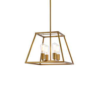 Declan 16 inch pendant in brass