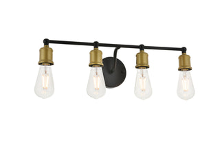 Serif 4 light brass and black Wall Sconce