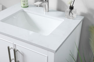 24 Inch SIngle Bathroom Vanity In White