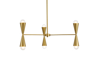 Cade 34 inch pendant in brass