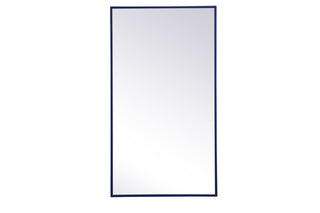 Metal frame rectangle mirror 20 inch x 36 inch in Blue