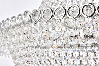 Century 17 light Chrome Chandelier Clear Royal Cut Crystal