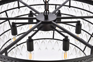 Nordic 6 lights black chandelier