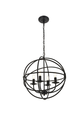 Octavia 4 light dark brown Pendant