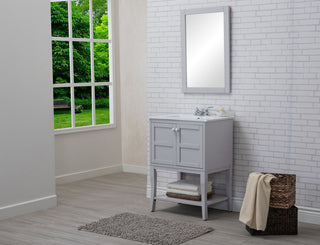 2 Doors Cabinet 24 In. X 18 In. X 34 In. In Grey