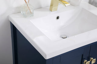 24 inch bathroom vanity in Blue