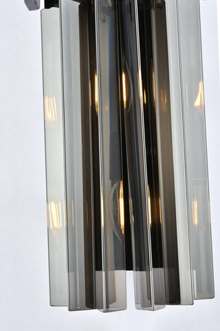 Sydney 2 light Matte Black Wall Sconce Silver Shade (Grey) Royal Cut Crystal