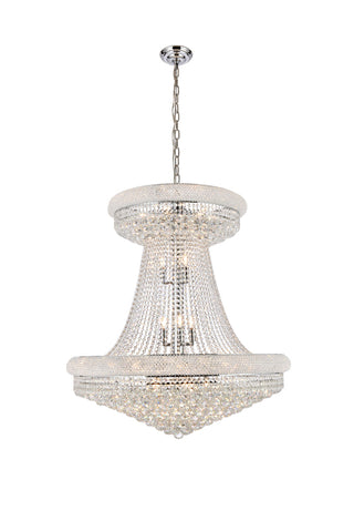 Primo 28 light Chrome Chandelier Clear Royal Cut Crystal