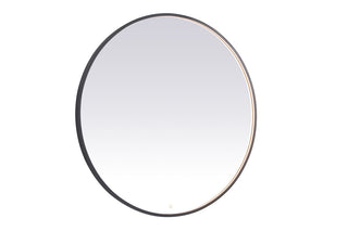 Pier 45 inch LED mirror with adjustable color temperature 3000K/4200K/6400K in black