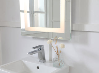 LED Hardwired Mirror Rectangle W20H40 Dimmable 3000K