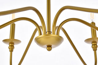 Rohan 30 inch chandelier in brass