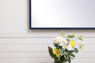 Metal frame rectangle mirror 20 inch x 36 inch in Blue