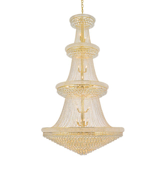 Primo 48 light Gold Chandelier Clear Royal Cut Crystal