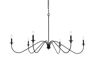 Rohan 60 inch chandelier in Matte Black